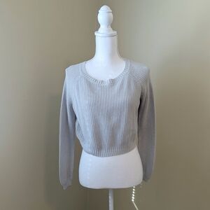 Mossimo Supply Co. Gray Crop Sweater - Size XS